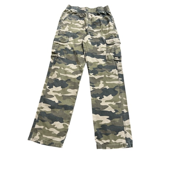 The Children's Place Camo Cargo Pants Boys Size 14 Elastic Waist - Picture 1 of 5